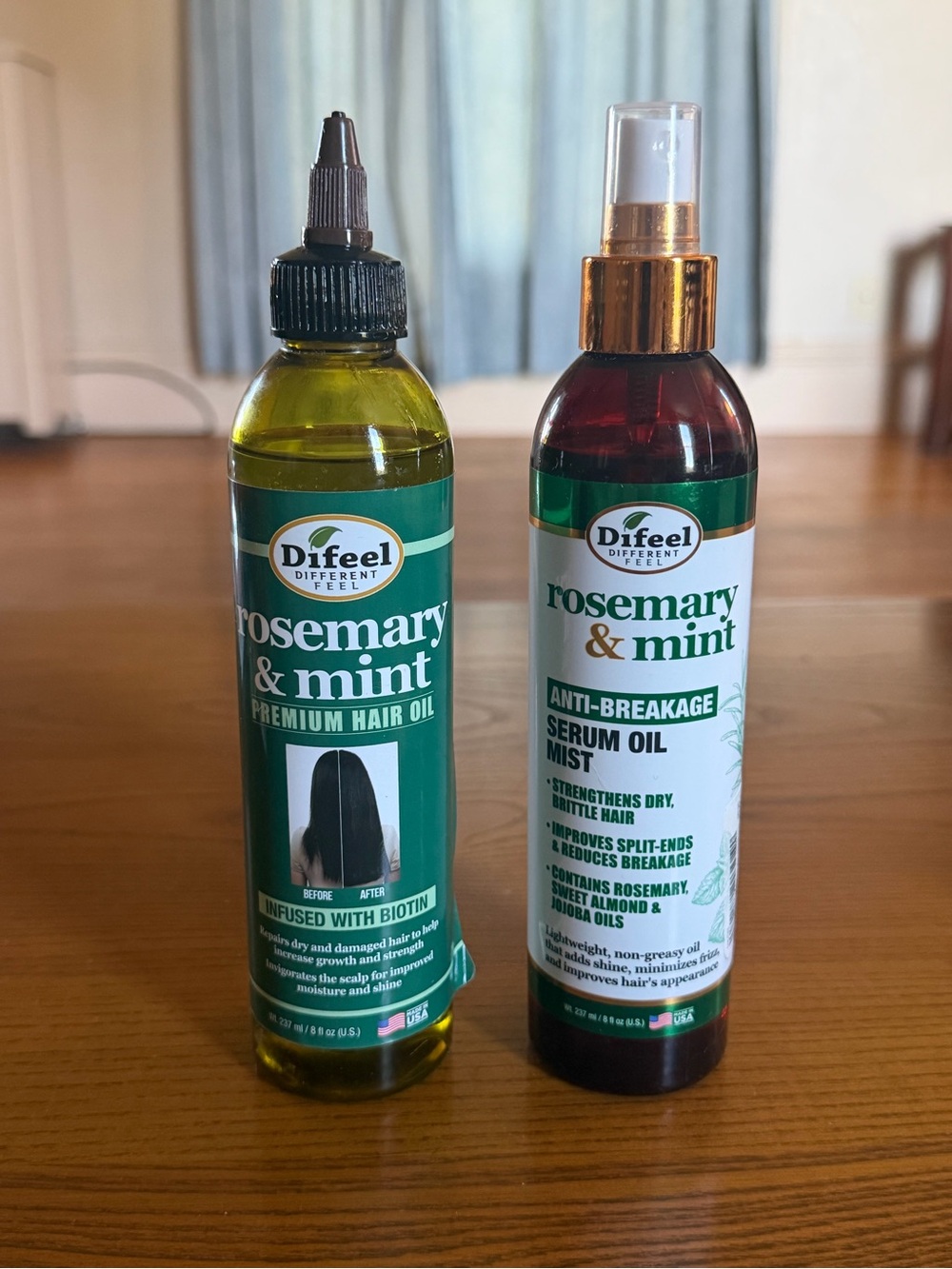 Difeel Rosemary & Mint Hair Oil and Serum Mist - Green